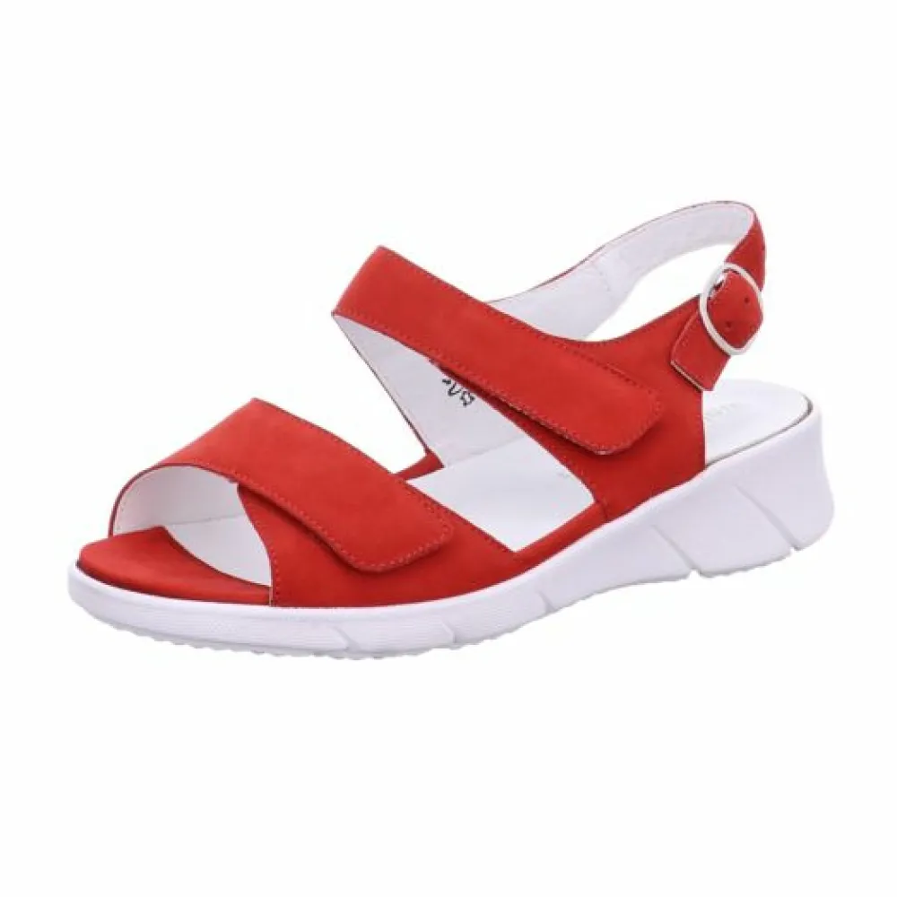 Waldläufer Klassische Sandalen rot-Damen Sandalen