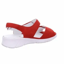 Waldläufer Klassische Sandalen rot-Damen Sandalen