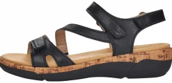 Remonte Klassische Sandalen schwarz-Damen Sandalen