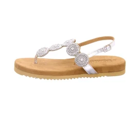 Lazamani Klassische Sandalen silber-Damen Sandalen