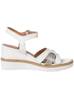 Tamaris Klassische Sandalen weiss Sandale-Damen Sandalen