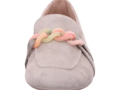 Paul Green Klassische Slipper grau Slipper Loafer Leder Grau Hellgrau Damen-Damen Slipper