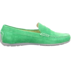 Sioux Klassische Slipper grün Carmona-Damen Slipper