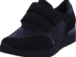 Waldläufer Klassische Slipper schwarz Slipper Freizeitschuh Damen Schwarz Klet-Damen Slipper