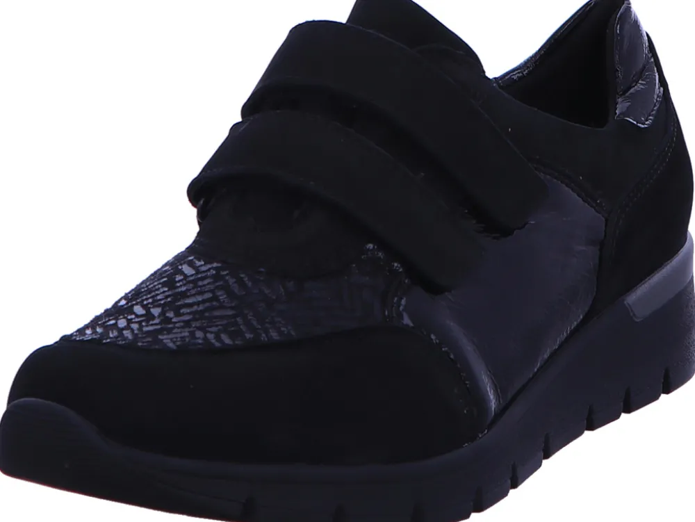 Waldläufer Klassische Slipper schwarz Slipper Freizeitschuh Damen Schwarz Klet-Damen Slipper