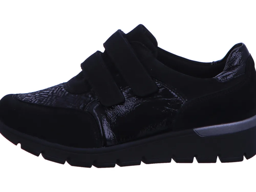 Waldläufer Klassische Slipper schwarz Slipper Freizeitschuh Damen Schwarz Klet-Damen Slipper