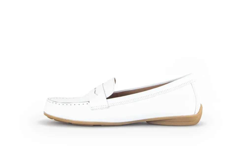 Gabor Klassische Slipper weiss-Damen Slipper|Ballerinas