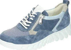 Waldläufer Komfort Pumps blau-Damen Sneaker & Schnürer
