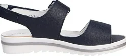 Waldläufer Komfort Sandalen blau-Damen Sandalen