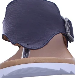 Wolky Komfort Sandalen blau Roll Slipper-Damen Sandalen