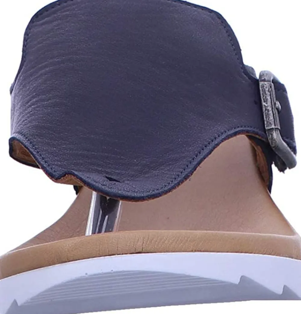 Wolky Komfort Sandalen blau Roll Slipper-Damen Sandalen