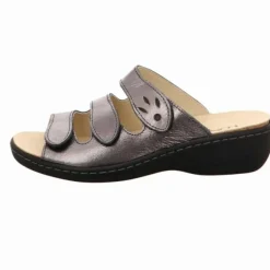 Longo Komfort Sandalen braun Pantoletten-Damen Sandalen