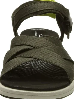 Clarks Komfort Sandalen khaki-Damen Sandalen