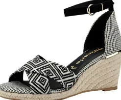 Tamaris Komfort Sandalen schwarz-Damen Sandalen