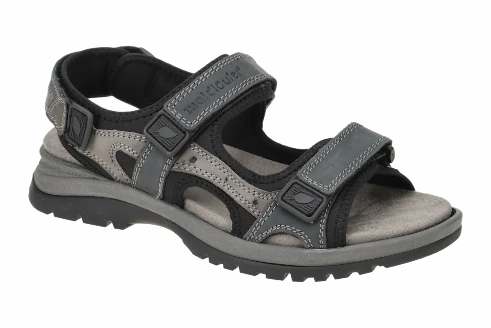 Waldläufer Komfort Sandalen schwarz 746001-Herren Sandalen