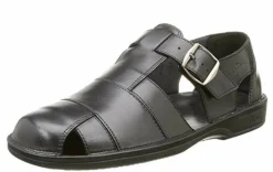 Sioux Komfort Sandalen schwarz 30630-Herren Sandalen