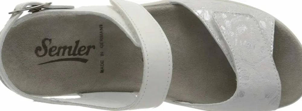Semler Komfort Sandalen weiss-Damen Sandalen