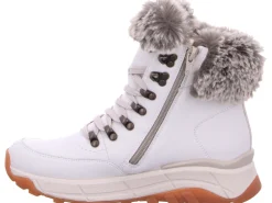 Rieker Komfort Sandalen weiss Schnürstiefelette Evolution, frost white-Damen Stiefel & Stiefeletten