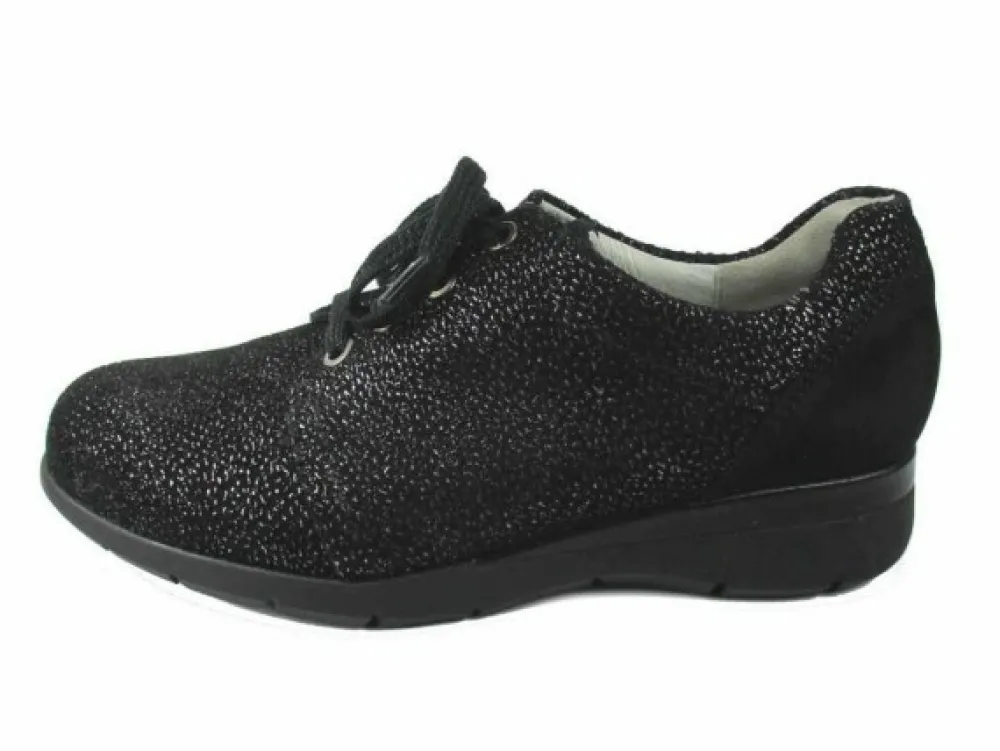 Waldläufer Komfort Schnürer schwarz-Damen Sneaker & Schnürer