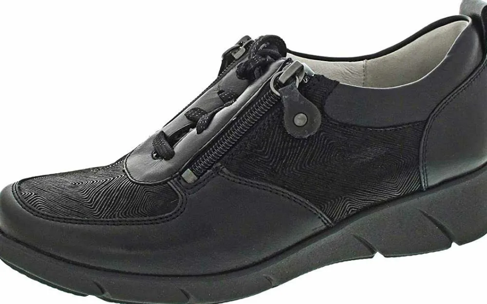 Waldläufer Komfort Schnürer schwarz-Damen Sneaker & Schnürer