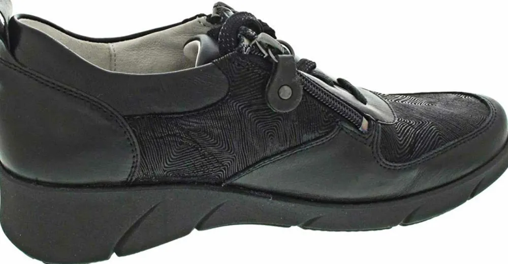 Waldläufer Komfort Schnürer schwarz-Damen Sneaker & Schnürer