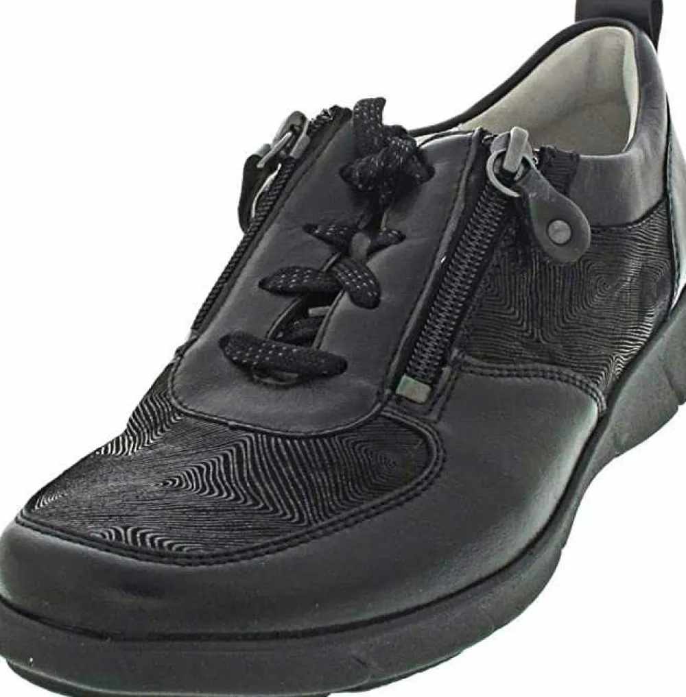 Waldläufer Komfort Schnürer schwarz-Damen Sneaker & Schnürer