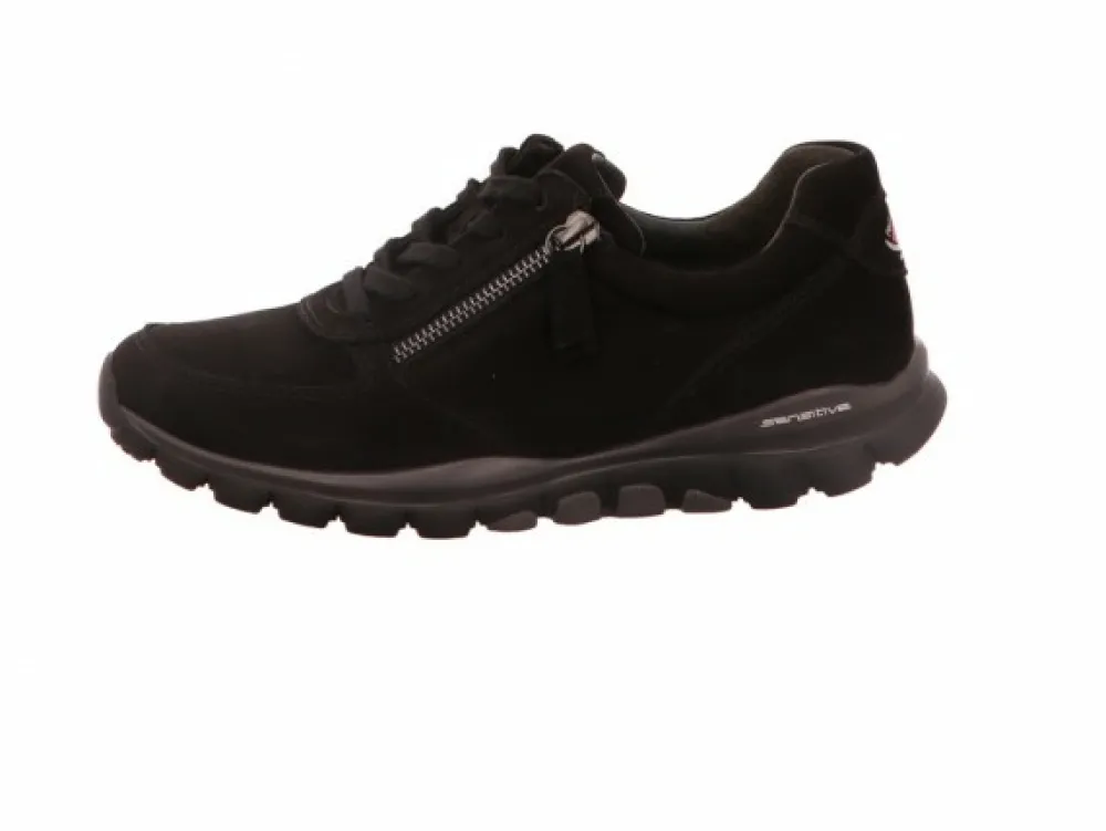 Gabor Komfort Schnürer schwarz-Damen Sneaker & Schnürer
