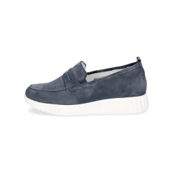 Waldläufer Komfort Slipper blau-Damen Slipper