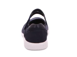 Waldläufer Komfort Slipper blau-Damen Slipper