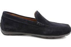 Lloyd Komfort Slipper blau Mokassin Emilio, Blau-Herren Slipper