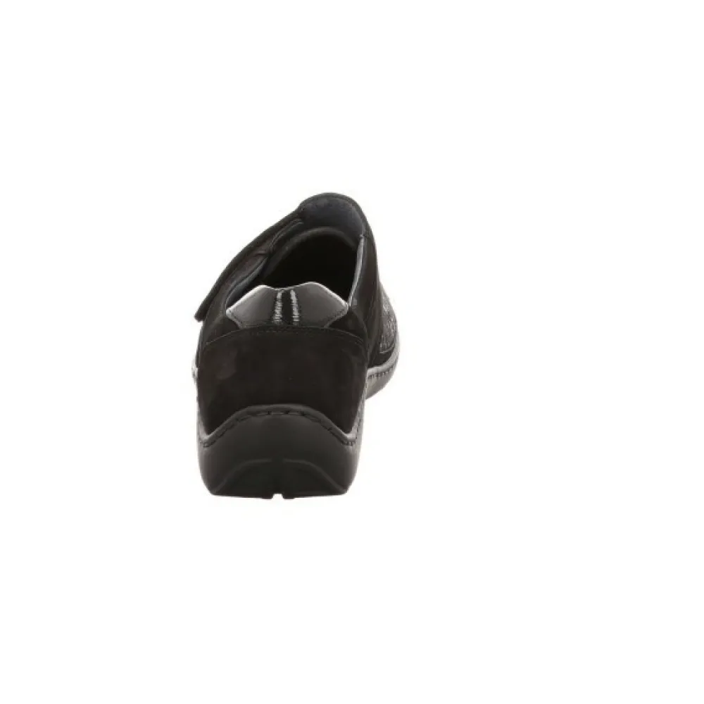 Waldläufer Komfort Slipper schwarz DENVER KROKUSSTR. TAIPEI-Damen Slipper