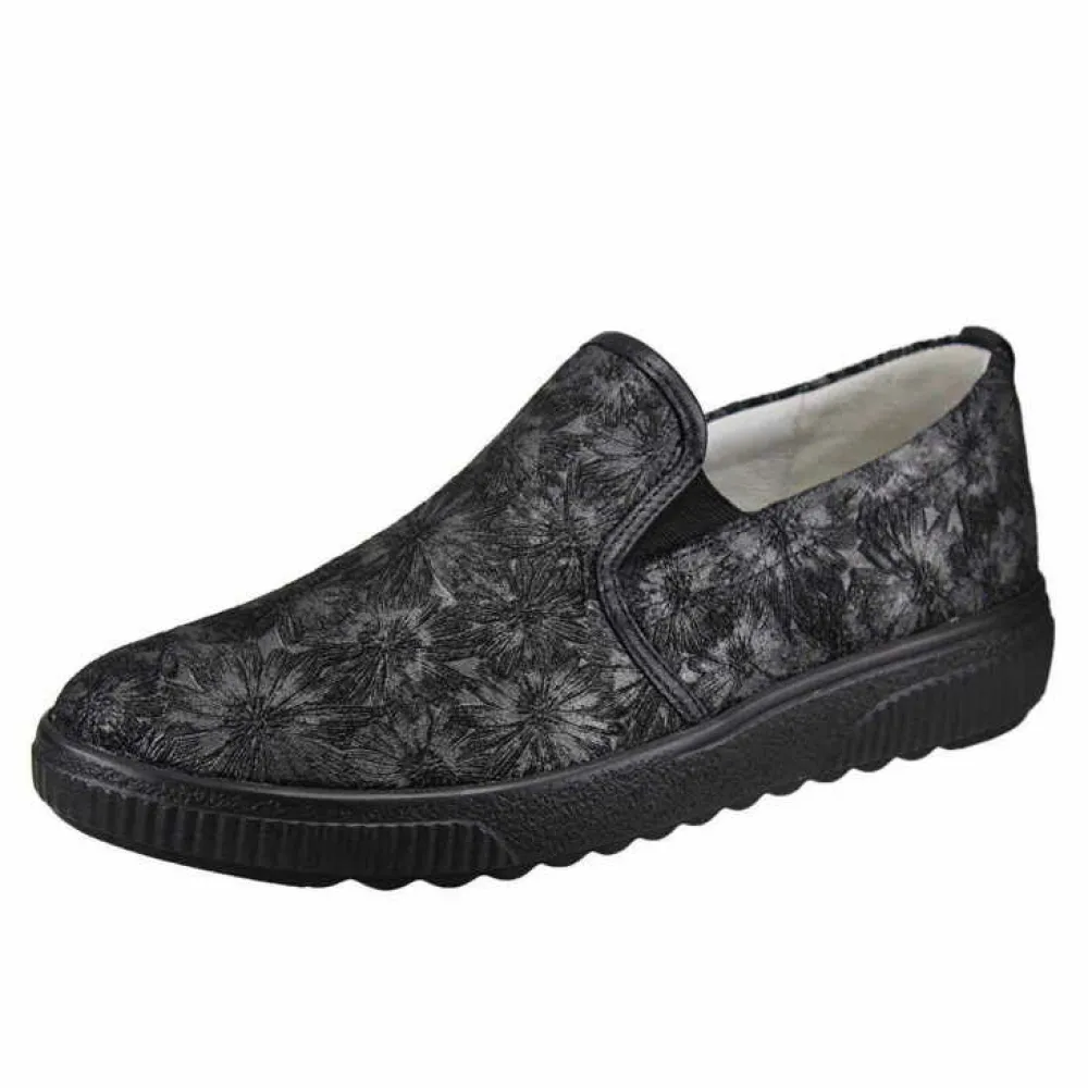 Waldläufer Komfort Slipper schwarz Daisy Bronx-Damen Slipper