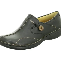 Clarks Komfort Slipper schwarz NV-Damen Slipper