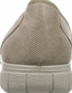 Fischer Markenschuh Komfort Slipper taupe Fischer Komfort Slipper Taupe-Damen Slipper