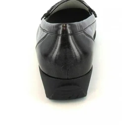 Waldläufer Mokassins schwarz-Damen Slipper