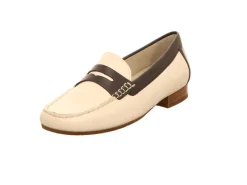 Sioux Mokassins weiss Corbina-Damen Slipper