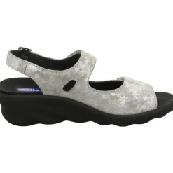 Wolky Pantoletten grau Scala taupe-Damen Sandalen