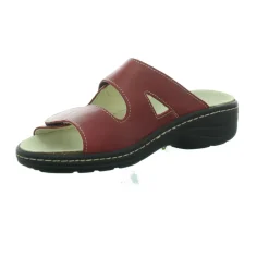 Longo Pantoletten rot Beq-Pantl-Wörishf-30-Damen Sandalen