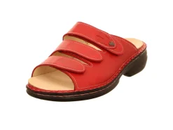 Finn Comfort Pantoletten rot Kos-Damen Sandalen
