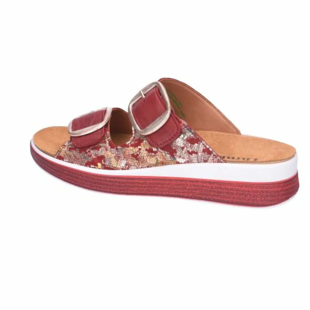 Think Pantoletten rot Meggie-Damen Sandalen