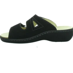 Longo Pantoletten schwarz-Damen Sandalen