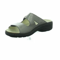 Longo Pantoletten silber-Damen Sandalen