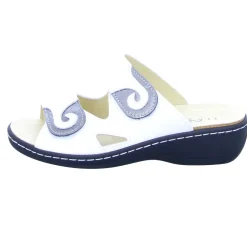 Longo Pantoletten weiß-Damen Sandalen