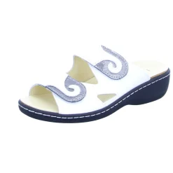 Longo Pantoletten weiß-Damen Sandalen