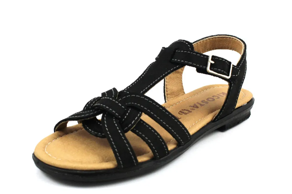 Ricosta Riemchen Sandalen schwarz-Damen Sandalen