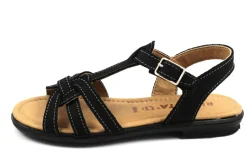 Ricosta Riemchen Sandalen schwarz-Damen Sandalen