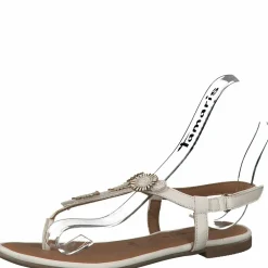 Tamaris Riemchen Sandalen weiss-Damen Sandalen