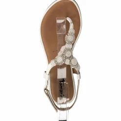 Tamaris Riemchen Sandalen weiss-Damen Sandalen