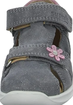 Superfit Sandalen grau Sandale Led-Kinder Lauflernschuhe