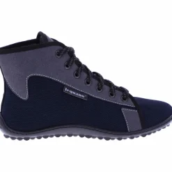 Leguano Schnür-Stiefeletten blau Barfuß Stiefelette Jaspar-Damen Sneaker & Schnürer
